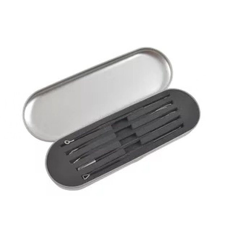 Pimple Popper Tool Kit Manufacturer - 5pcs/pack Pink Black Silver Stainless Steel