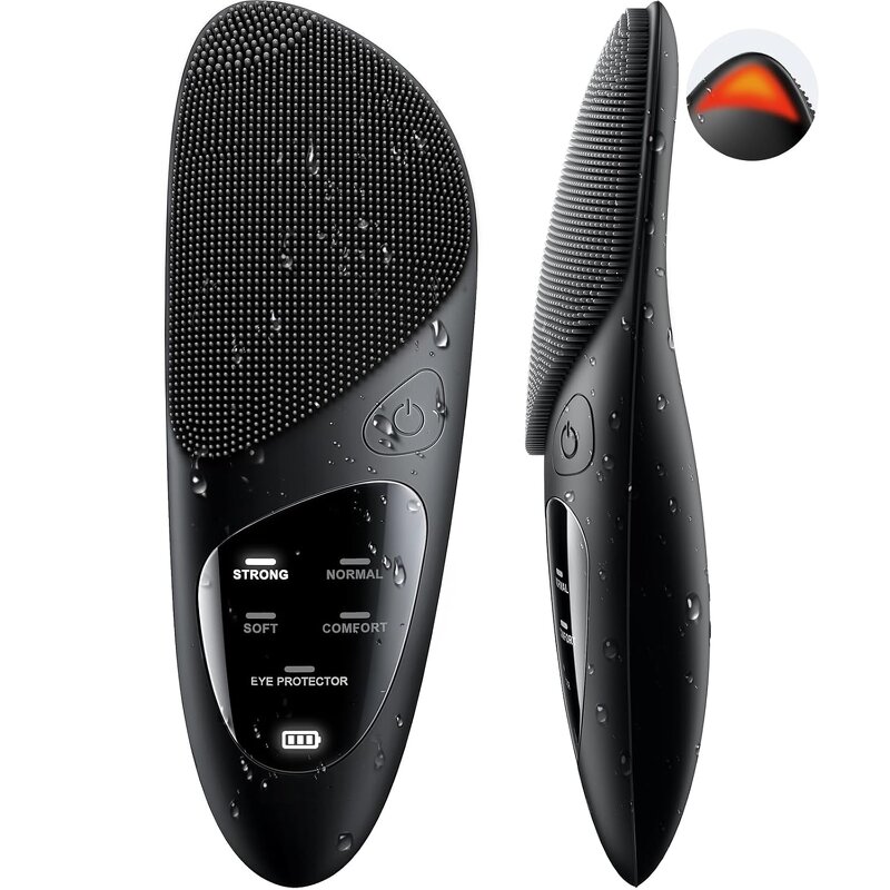 Facial Exfoliator Manufacturer - Electric with Hot Compress Eye Massager Siliconoe Brush