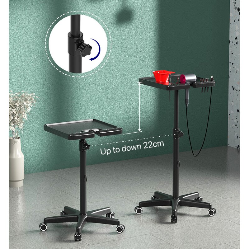 Hair Dryer Holder Manufacturer - Adjustable Height Durable Hairdressing Cart Trolley