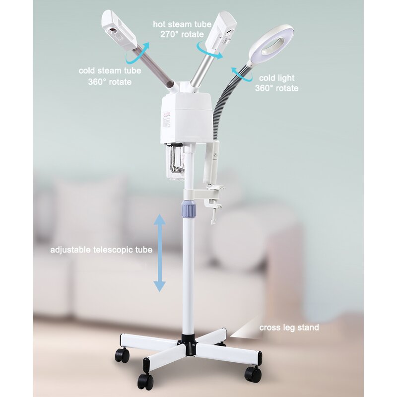 Facial Steamer Manufacturer - Electric 3 in 1 with Hot/Cold Steam & Lightening