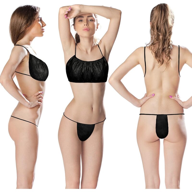 Disposable Underwear Manufacturer - Steam Sauna Beauty Salon Women Sexy Bras Thong