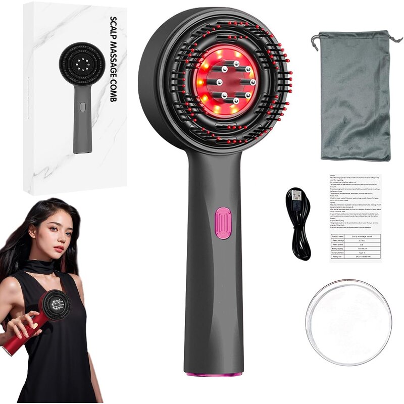 Scalp Massage Brush Manufacturer - Electric Hair Oil Applicator Comb for Hair Growth