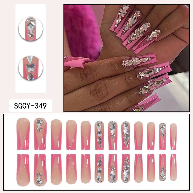 Press on Nails Manufacturer - Travel Durable Handmade Glitter Luxury Long with Glue