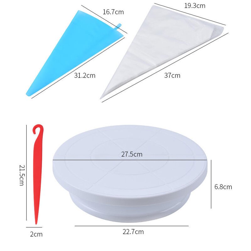 Cake Decorating Tool Kit Manufacturer - Piping Nozzles Pastry Tools with Turntable