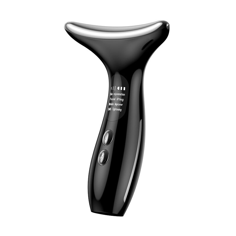 Face Neck Massager Device Manufacturer - Home Use Microcurrent Vibration LED Anti-aging