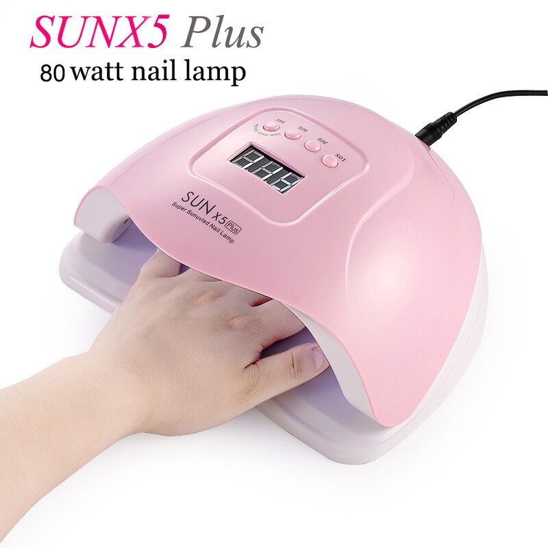 Nail Lamp Manufacturer - SunX5 Plus Professional Portable Electric 80W UV LED Dryer