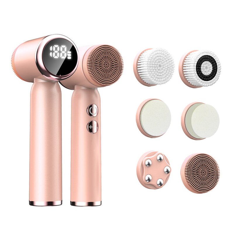 Facial Cleansing Brush Manufacturer - LED Display Waterproof 3 Adjustable Levels Hot/Cold