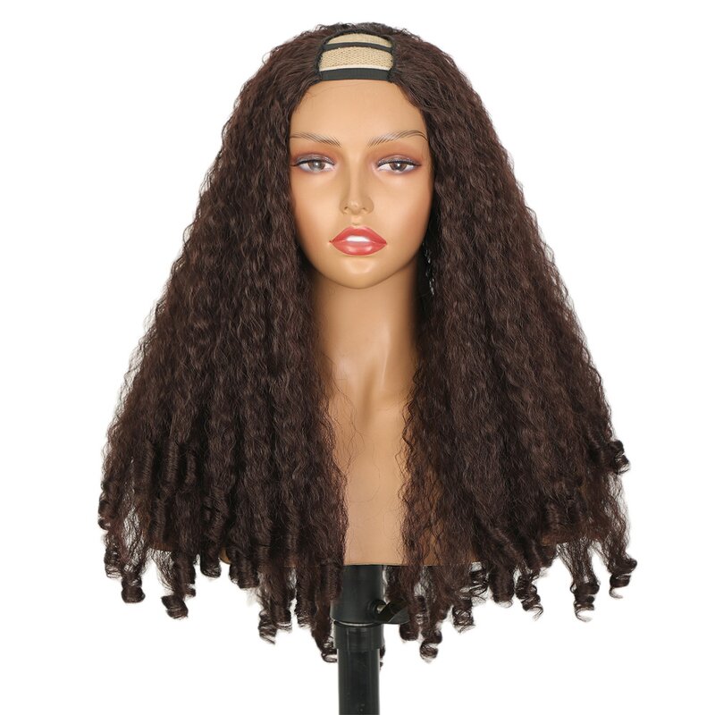 Headband Wigs Manufacturer - High Temperature Fiber Glueless Synthetic Afro Kinky Curly