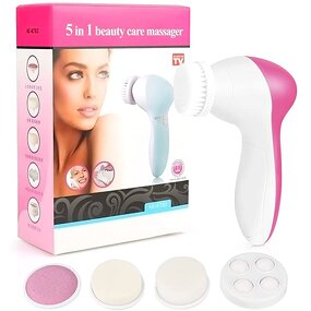 Face Scrubber Manufacturer - Battery-Powered Exfoliating with 5 Brush Heads for Massage