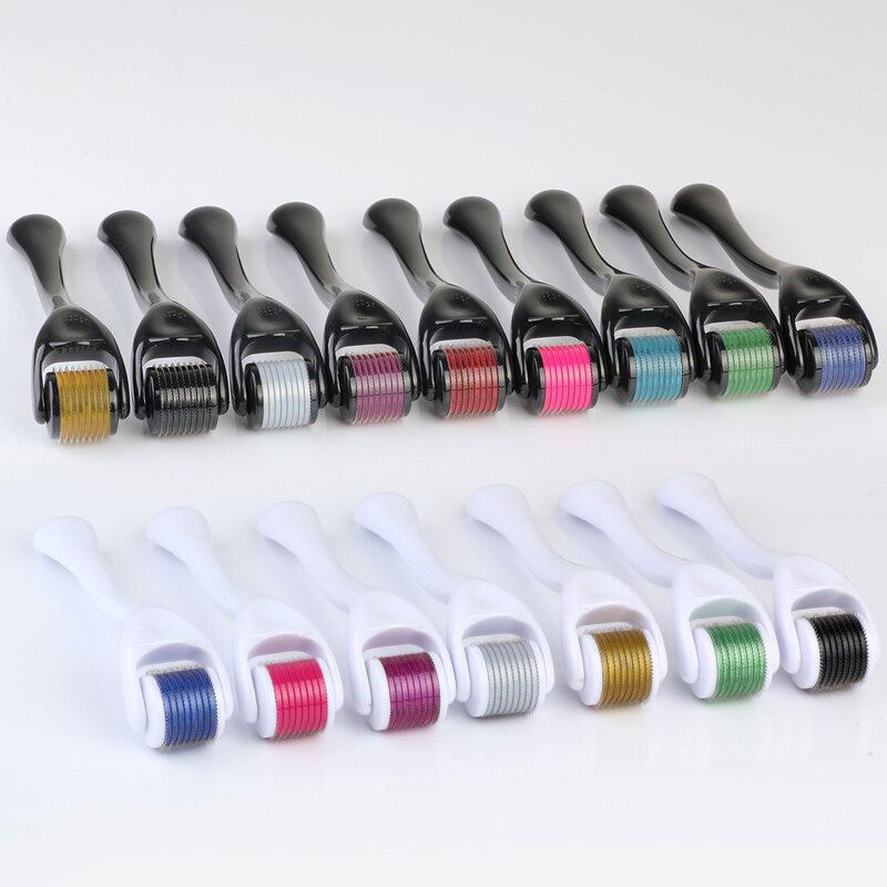 Derma Roller Manufacturer - 0.25mm Face Roller for Men Women in White Silver Gold Black