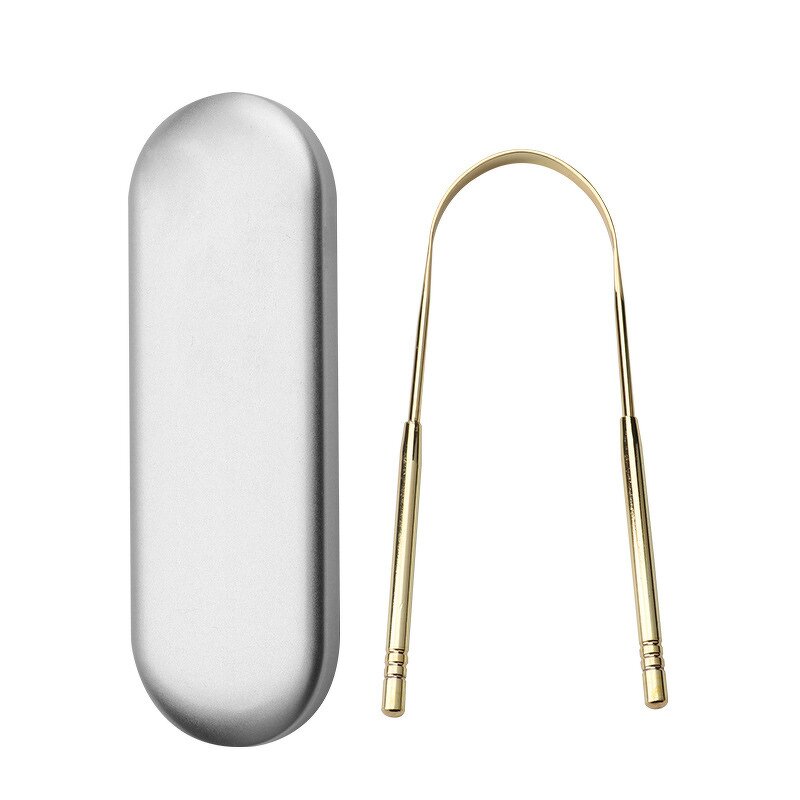 Tongue Scraper Manufacturer - U Shape Metal Stainless Steel with Travel Case