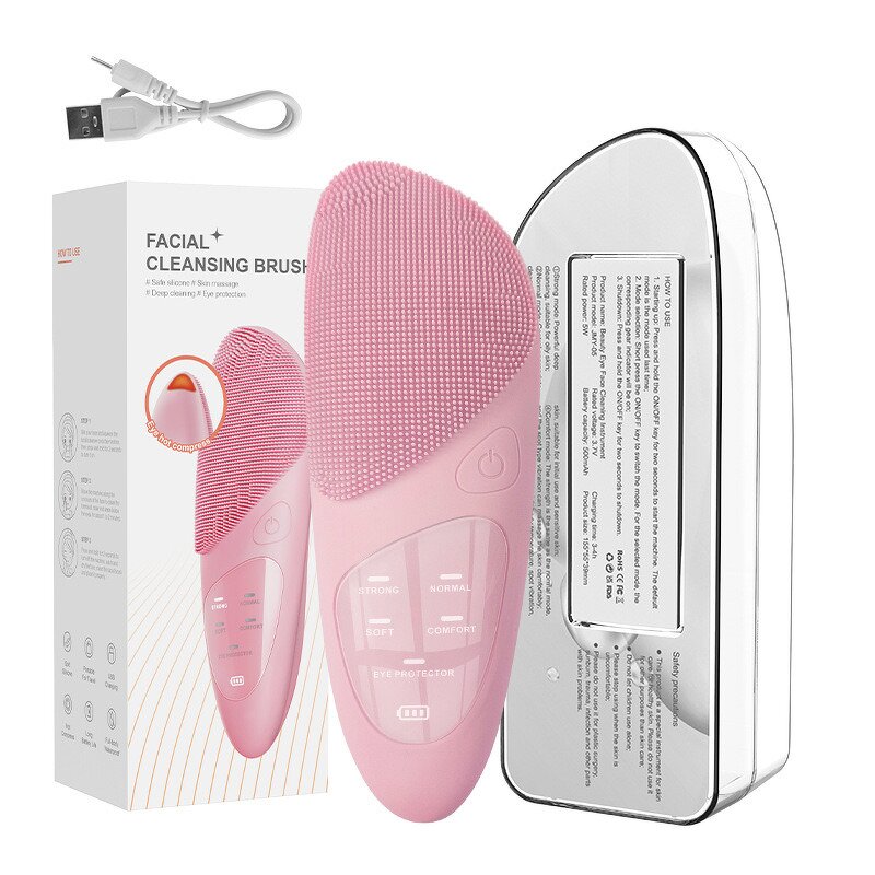 Face Scrubber Manufacturer - Electric Rechargeable Waterproof Exfoliating Massaging Silicone