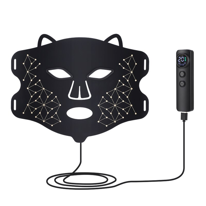 LED Face Mask Manufacturer - Electric USB Rechargeable Infrared Silicone with Remote