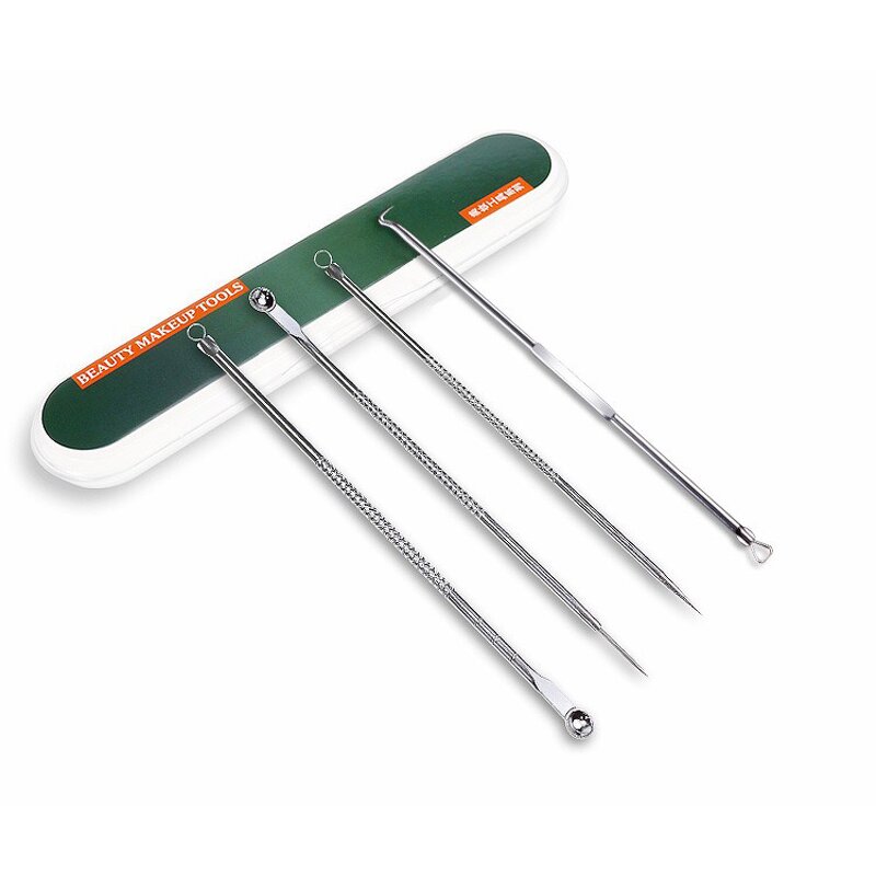 Pimple Extractor Tools Kit Manufacturer - 4pcs/pack for Facial Nose Acne Blemish
