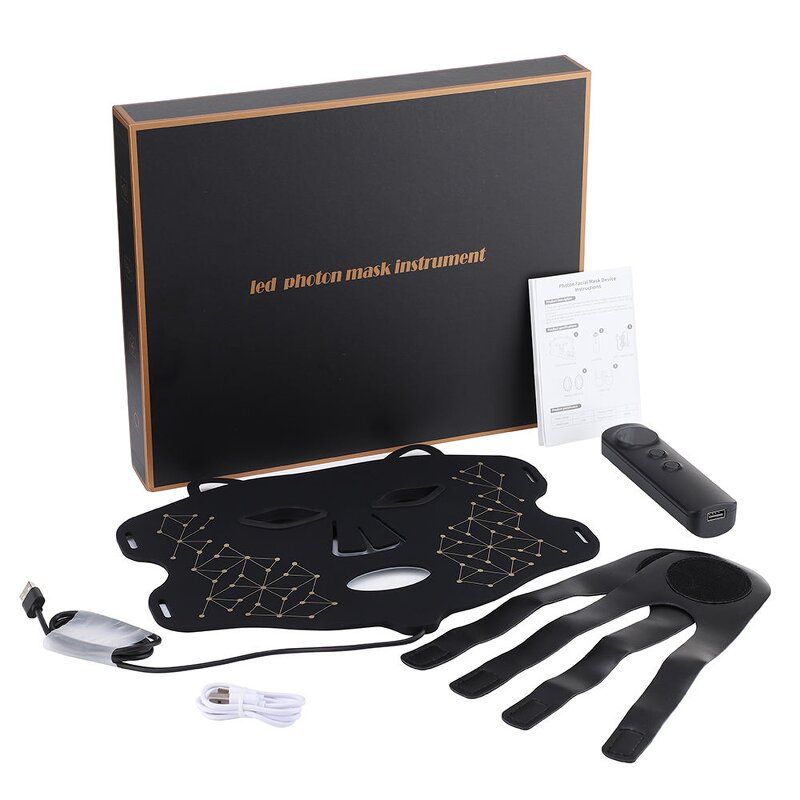 LED Face Mask Manufacturer - Electric USB Rechargeable Infrared Silicone with Remote