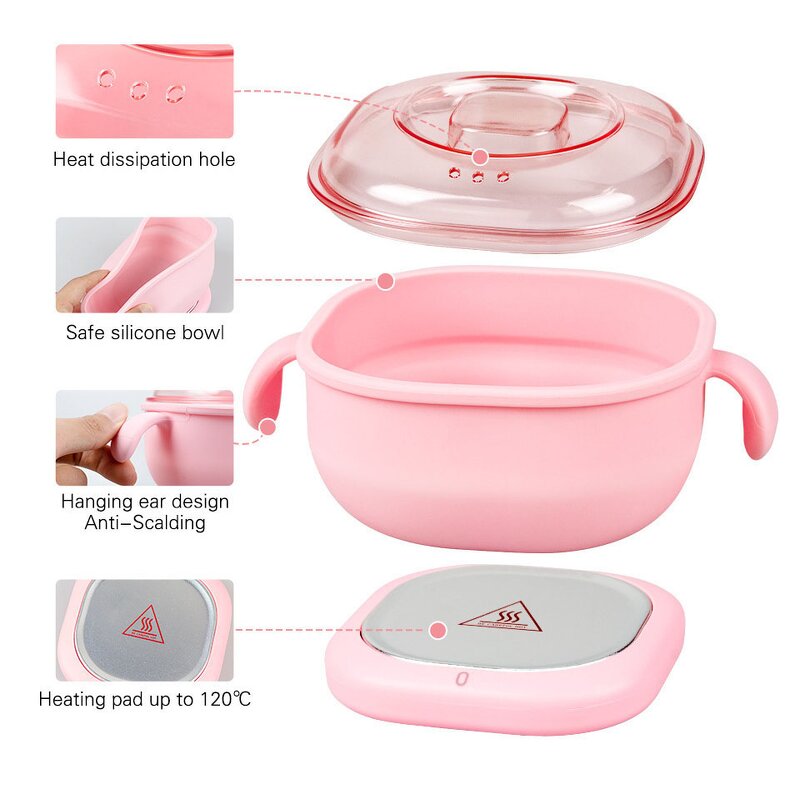 Wax Warmer Machine Manufacturer - Electric Depilatory with Silicone Foldable Bowl