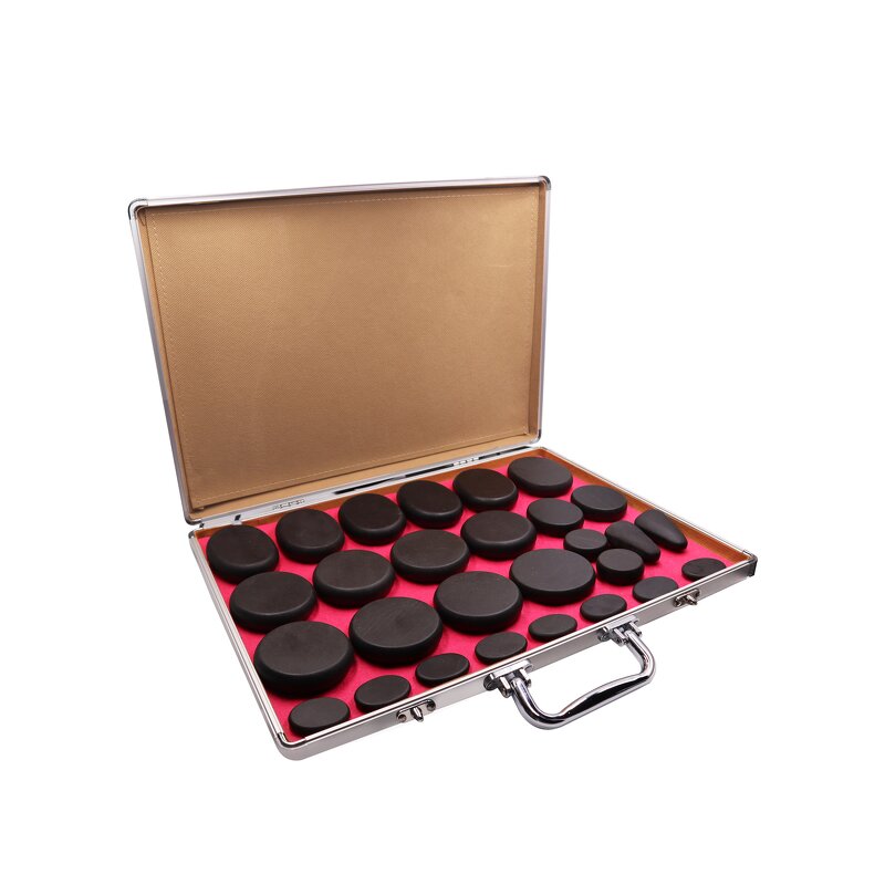 Hot Stone Massage Set Manufacturer - Electric Volcanic with Aluminum Box Heater