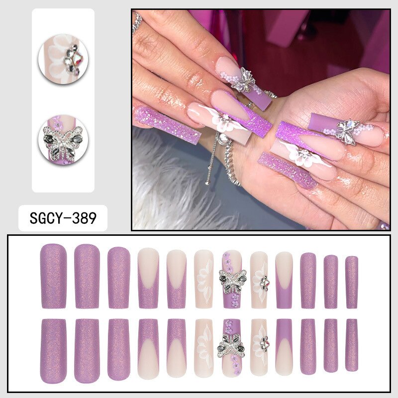 Press on Nails Manufacturer - Salon Long Artificial Reusable for Manicure