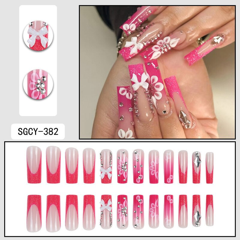 Press on Nails Manufacturer - Travel Durable Handmade Glitter Luxury Long with Glue