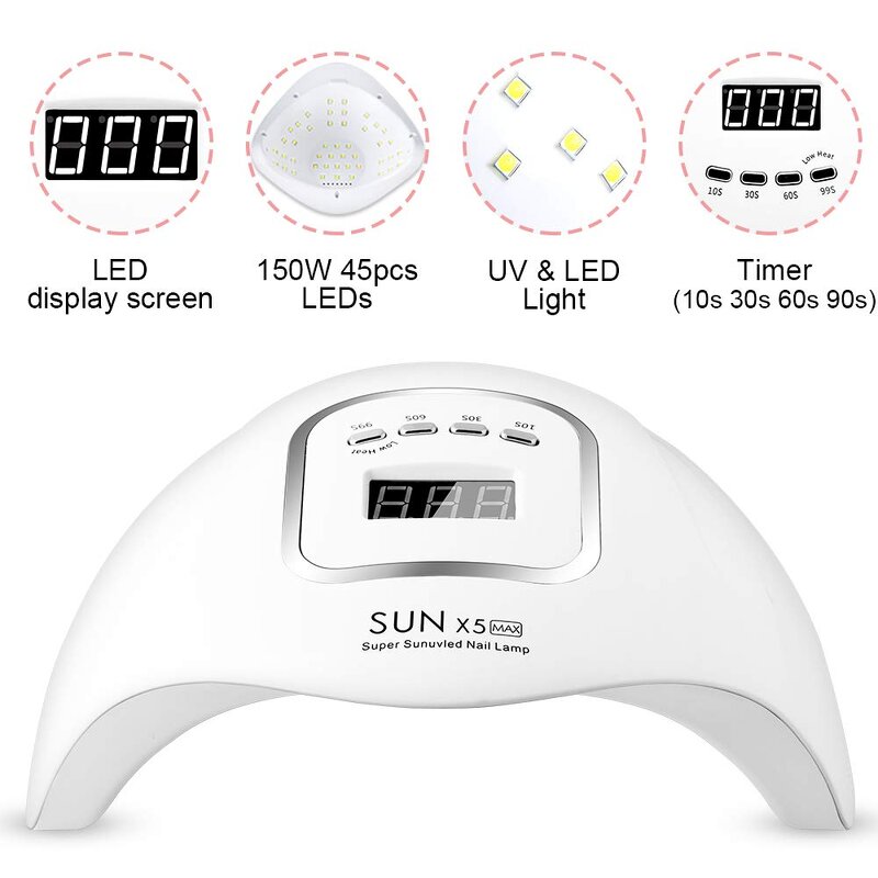 Nail Lamp Manufacturer - Electric Automatic UV LED with 90s Timer 150W for Gel