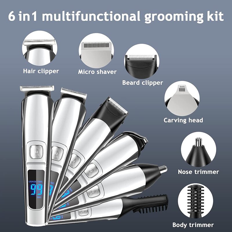 Hair Clippers Manufacturer - Household Barber Grooming Kit Electric Rechargeable USB