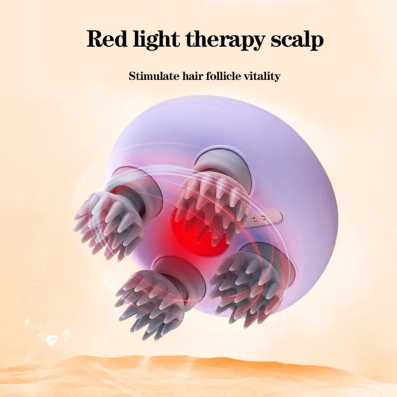 Scalp Massager Manufacturer - Handheld Portable Red Light Therapy Waterproof Electric