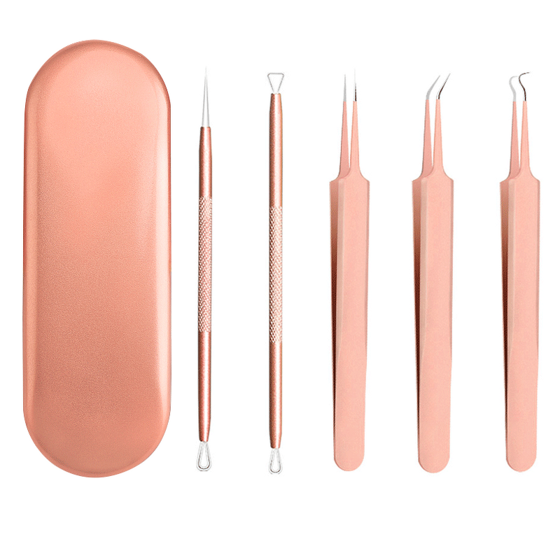 Acne Treatment Tool Kit Manufacturer - 5pcs/pack Pore Cleaner Blackhead Remover with Case