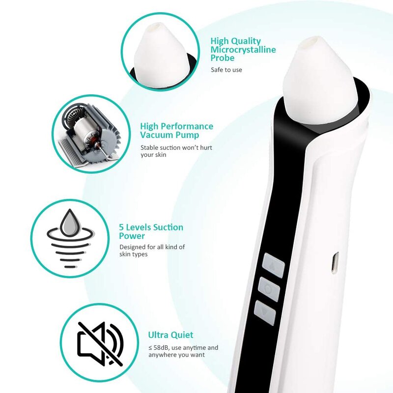 Blackhead Remover Machine Manufacturer - Electric Visible Vacuum with WIFI App