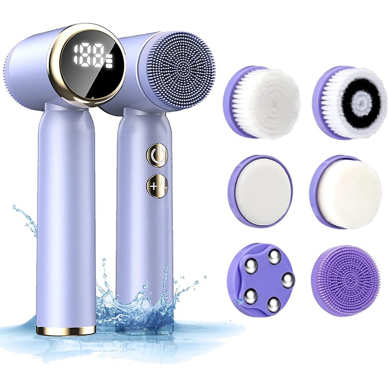 Facial Cleansing Brush Manufacturer - LED Display Waterproof 3 Adjustable Levels Hot/Cold