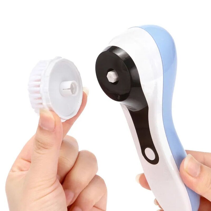 Face Scrubber Manufacturer - Electric USB Rechargeable Waterproof with 5 Brush Heads
