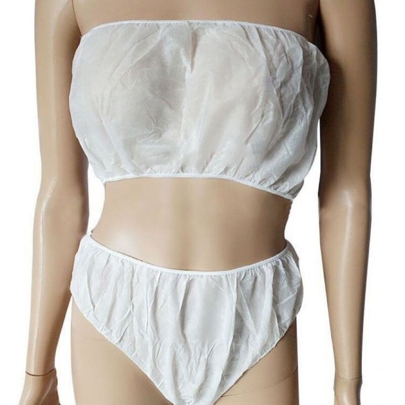 Disposable Underwear Manufacturer - Non-Woven Fabric Spa Ladies Thong Panties Bras