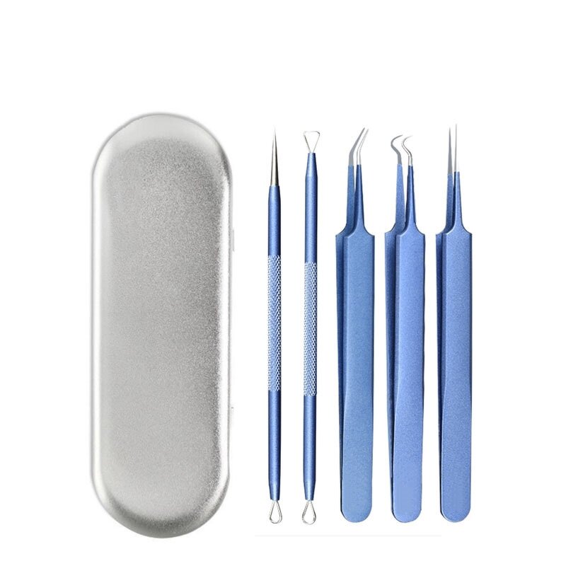 Acne Treatment Tool Kit Manufacturer - 5pcs/pack Pore Cleaner Blackhead Remover with Case