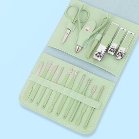 Nail Tools Set Manufacturer - 16Pcs/pack Professional Manicure Pedicure with Travel Bag