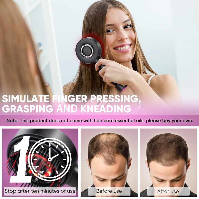 Scalp Massage Comb Manufacturer - Vibrating Electric Ionic for Hair Growth 1400mAh