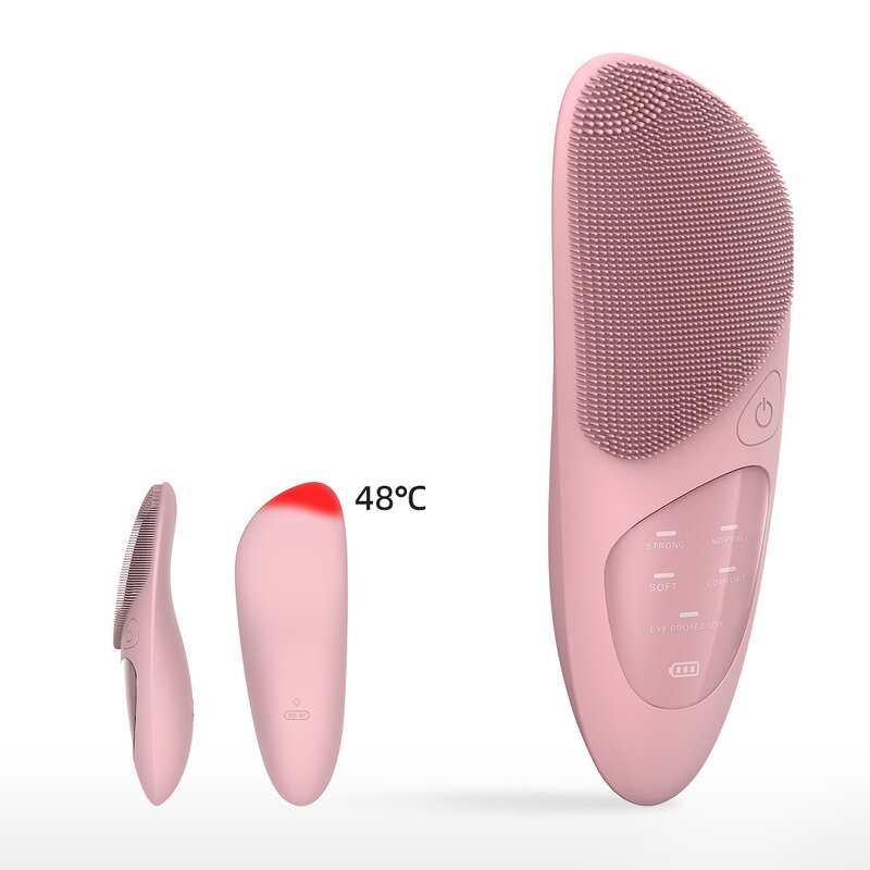 Facial Exfoliator Manufacturer - Electric with Hot Compress Eye Massager Siliconoe Brush