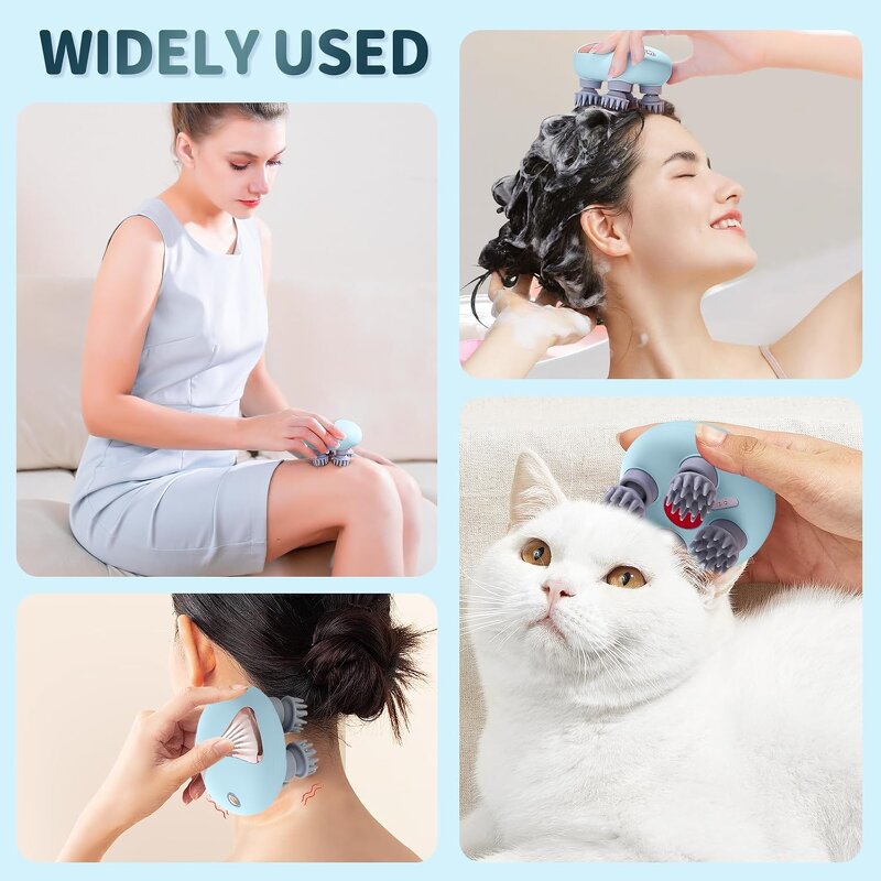 Scalp Massager Manufacturer - Handheld Portable Red Light Therapy Waterproof Electric