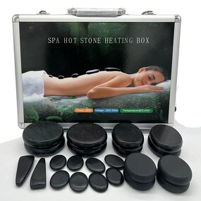 Hot Stone Massage Set Manufacturer - 16Pcs/pack Electric with Warmer Kit for Home Spa