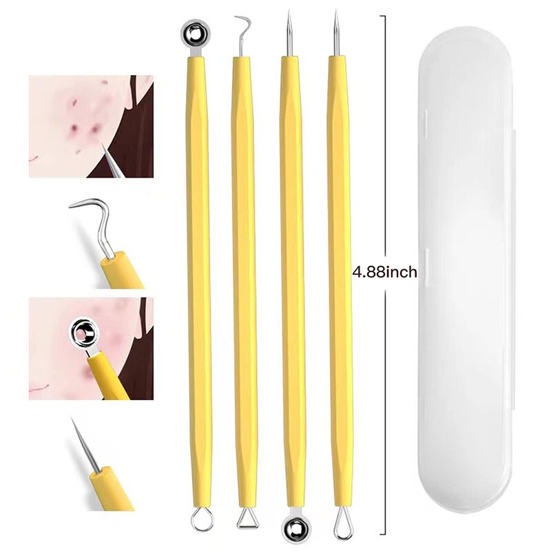 Blackhead Remover Tools Manufacturer - 4pcs/pack for Face Nose Whitehead Comedone