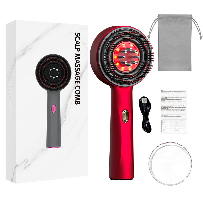 Scalp Massage Comb Manufacturer - Vibrating Electric Ionic for Hair Growth 1400mAh