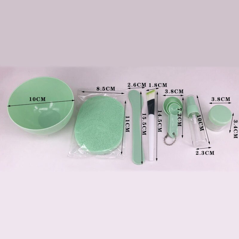 Facial Mask Tool Kit Manufacturer - 9Pcs Pack Brush Scoop Spray Bottle Mixing Bowl Set
