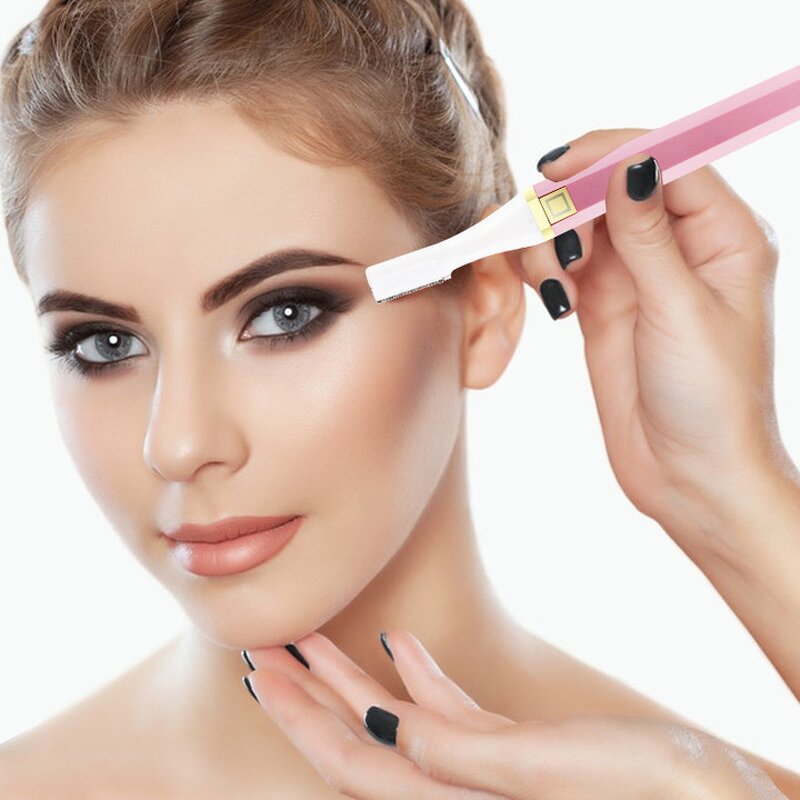 Folding Eyebrow Razor - Electric Shaper Face Hair Removal Eyebrow Shaver Grooming Tool