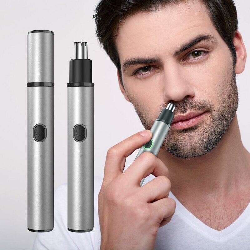 2 In1 Eyebrow Trimmer Pen - Body Bikini Painless Ear Nose Hair Remover Women Epilator