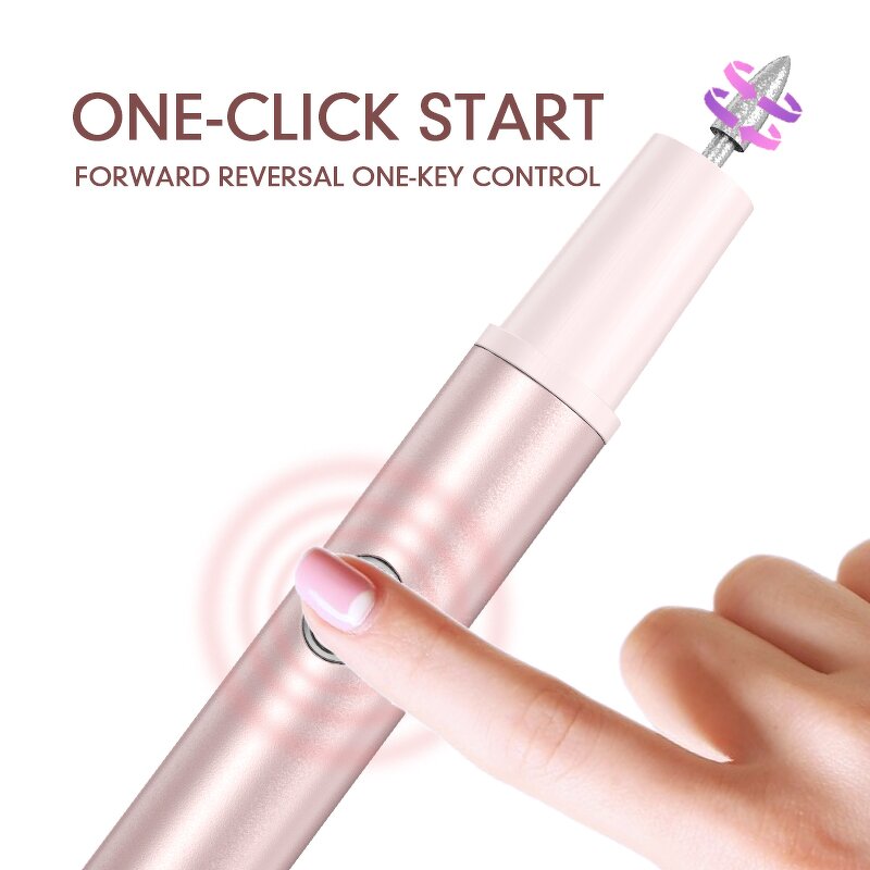 2 in 1 Electric Nail Drill - Nail Salon Sander Clipper Corta Uas Electrico Onglerie Kit