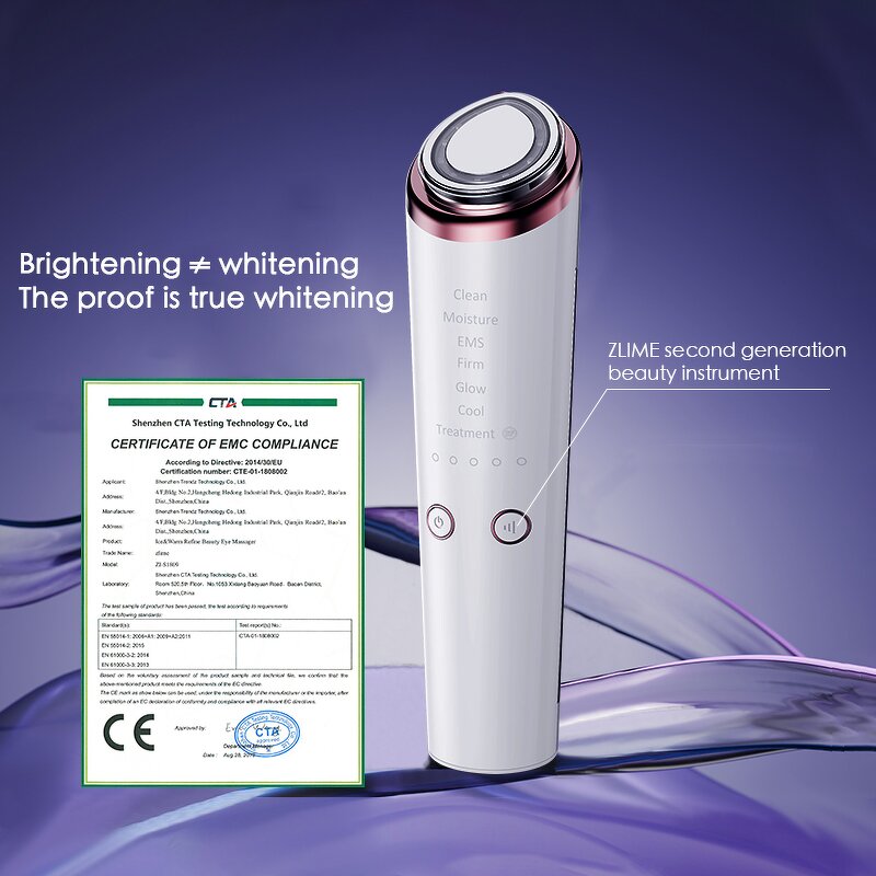 5 in 1 Face Massager - LCD Display EMS Neck Facial Tone Symmetrical Glowing Skin Tool