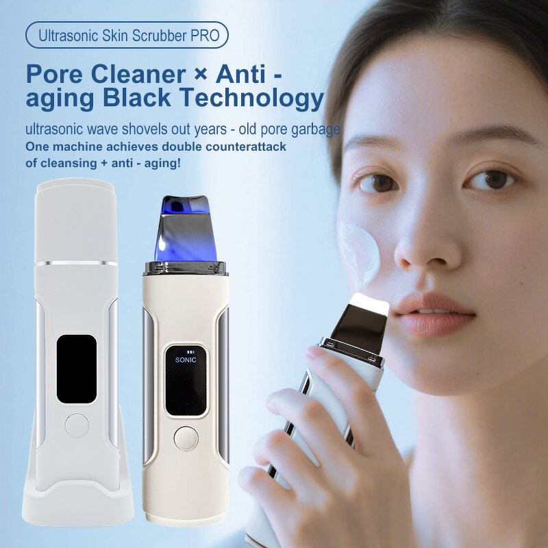 Ultrasonic Facial Scrubber - Factory Direct Blackhead Removal Deep Pore Cleansing Machine