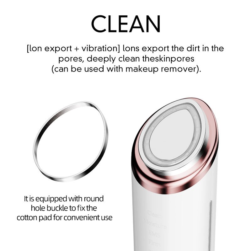 7 in 1 EMS RF Beauty Device - Face Lifting LED Light Therapy Skin Rejuvenation Massager