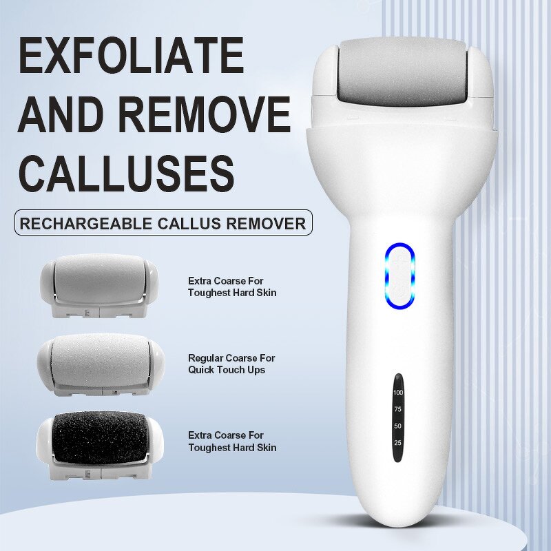 Rechargeable Foot Callus Remover - Electric Dead Hard Skin Trimmer Foot Care Removal Tool
