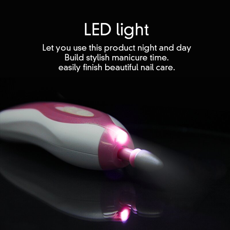 Portable Electric Pedicure Set - Cordless Rechargeable Travel Nail File Manicure Kit Tool