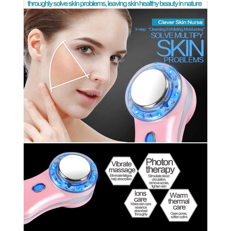 Red Blue Light Beauty Device - Best Selling Face Massager Acne Spot Treatment Anti-inflammatory