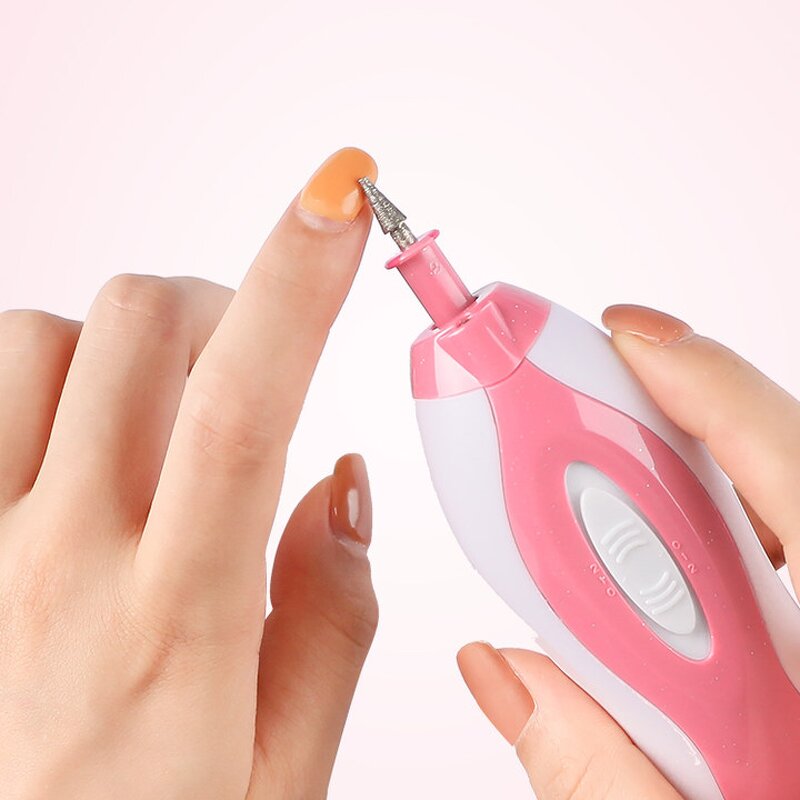 Portable Electric Pedicure Set - Cordless Rechargeable Travel Nail File Manicure Kit Tool